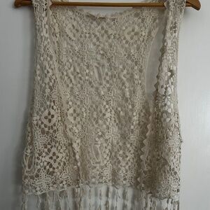Boho crochet vest